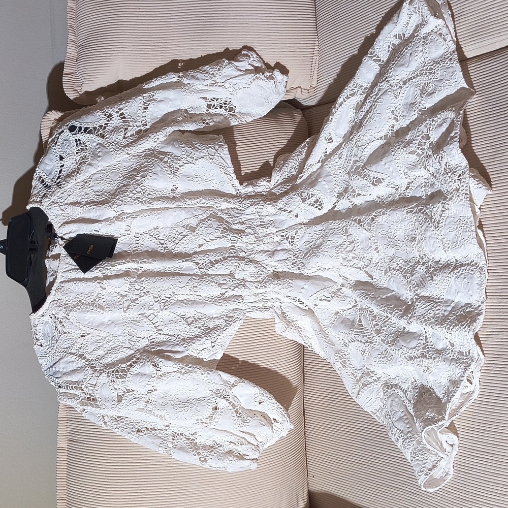 Maje Rannick Blanc, Size 36 - Picture 4 of 6
